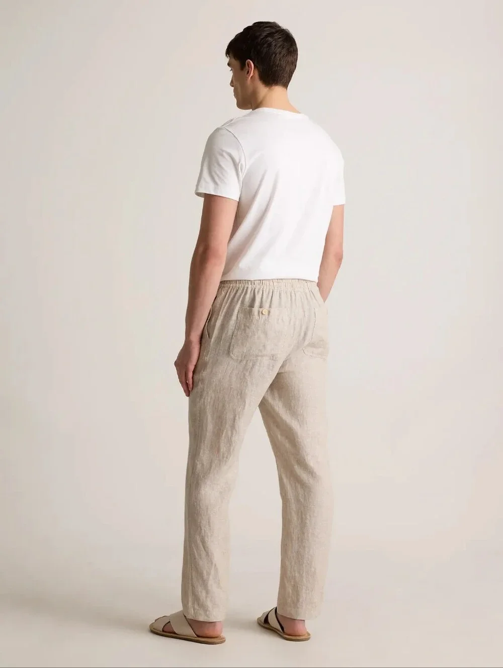 Quince 100% European Linen Drawstring Beach Pants Size M
